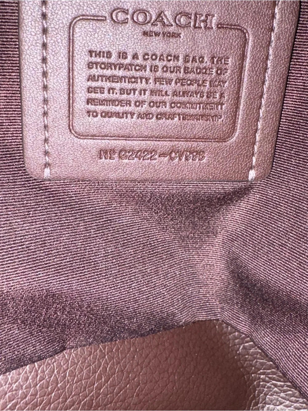 Coach Hadley tote bag in suede
